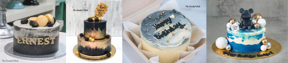 minimalist cakes for men